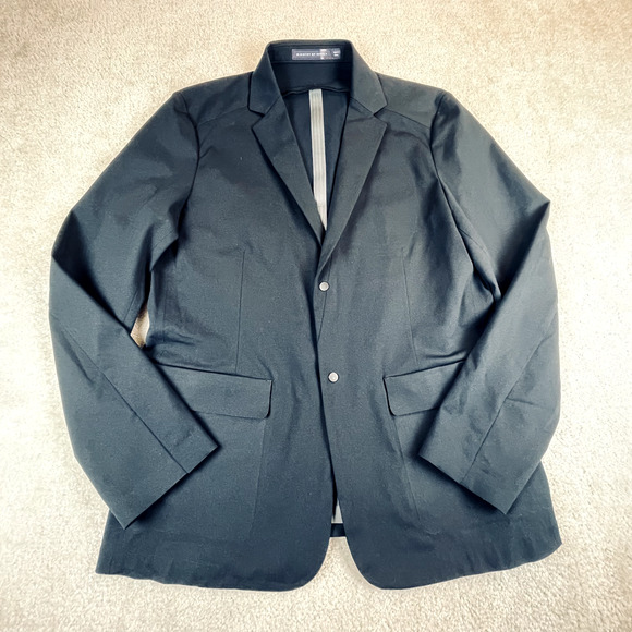 Ministry of Supply Aviator Jacket Blazer Mens M Blue Performance Lightweight